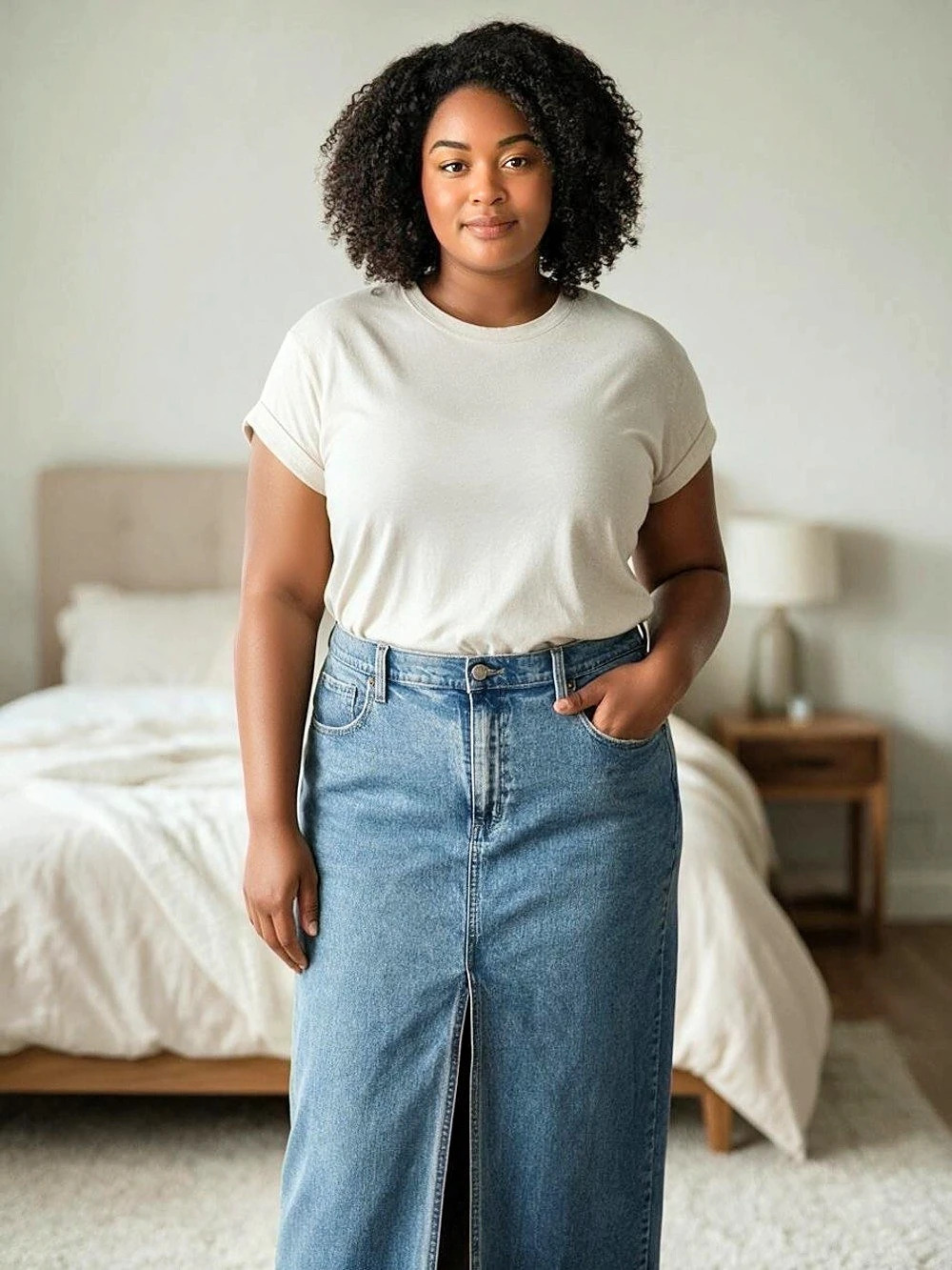 Universal Thread Denim Midi Skirt Size 16